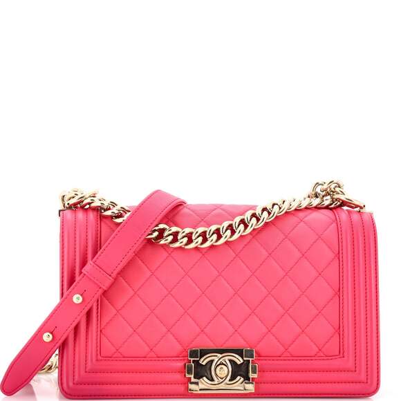 Chanel Handbags - Chanel Boy Flap Bag Quilted Lambskin #235132C36B